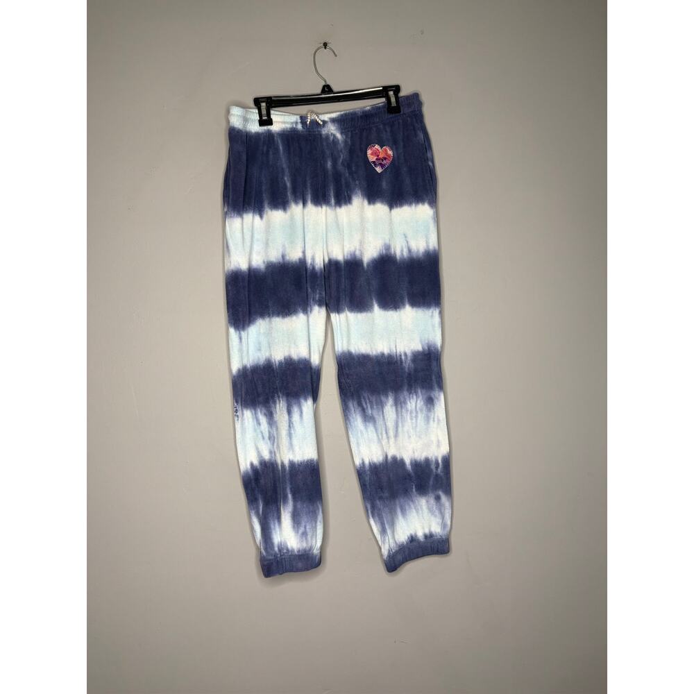 Loveshackfancy NWT Blue Jogger Pants Santinella Blue Terry Stripe Large
